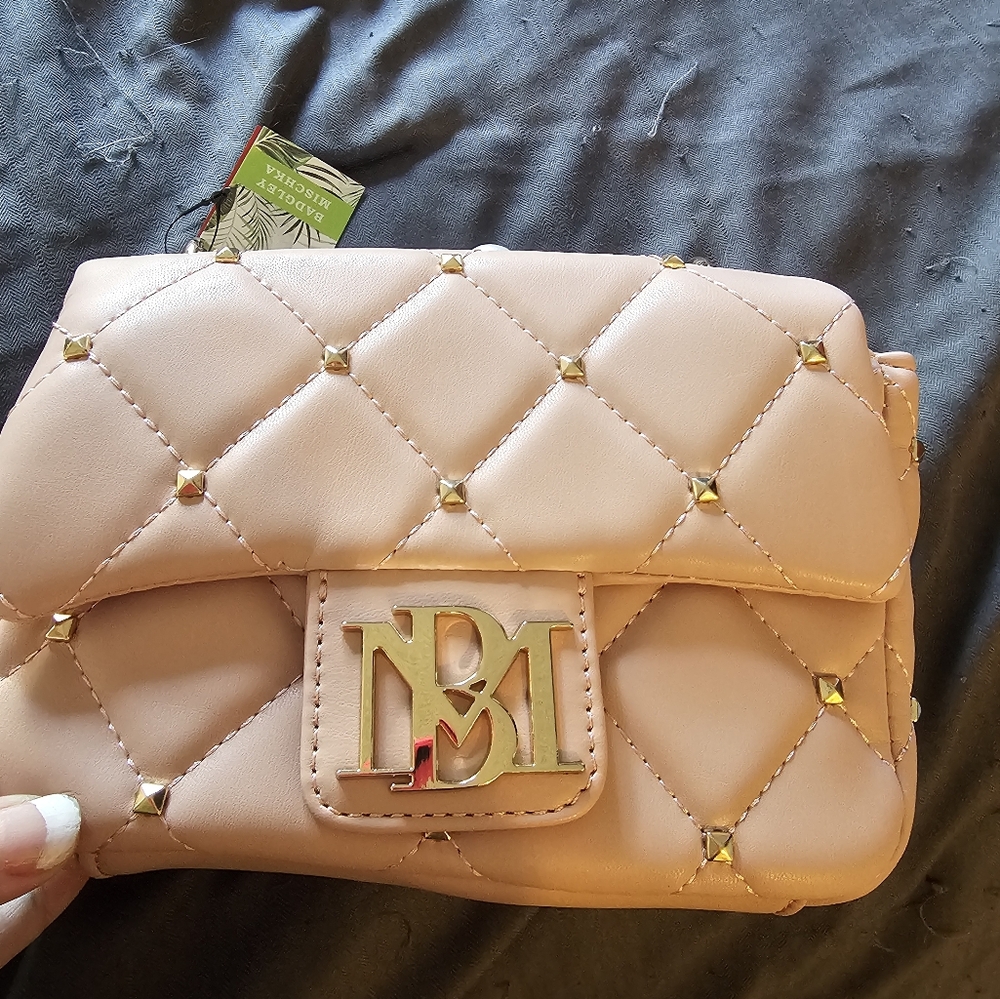 Badgley Mischka Purse Blush Colored NWT - Picture 2 of 9
